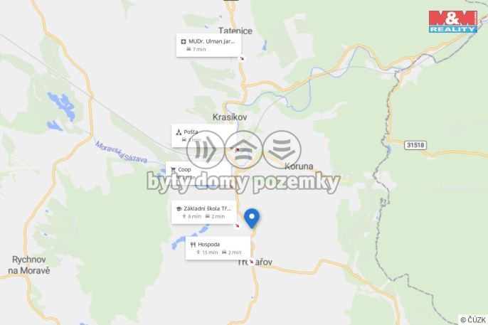 Prodej, Pozemek k bydlení, Třebařov