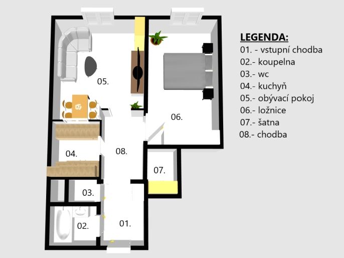 Prodej, Byt 2+1, Praha