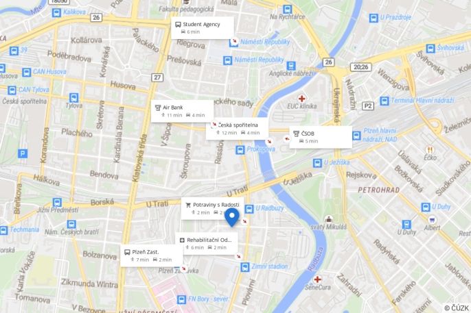 Pronájem, Byt 2+kk, Plzeň