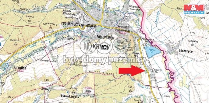Prodej, Pozemek k bydlení, Krnov