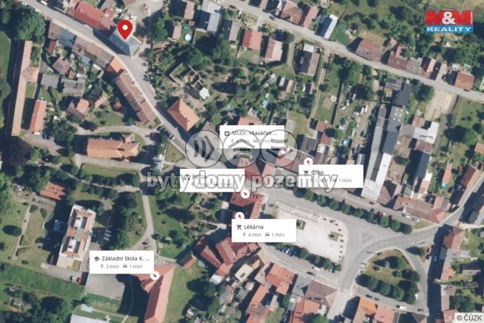 Prodej, Byt 1+kk, Miletín