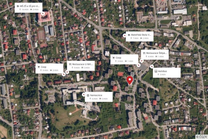 Pronájem, Byt 3+1, Valašské Meziříčí