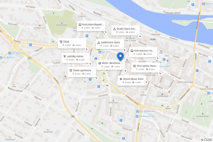 Pronájem, Obchod a služby, Kolín
