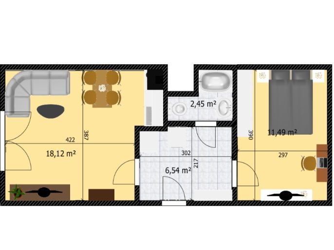 Pronájem, Byt 2+kk, Děčín