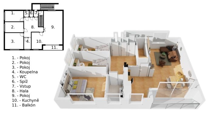 Prodej, Rodinný dům, Horní Planá