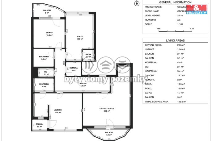 Prodej, Byt 4+kk, Praha