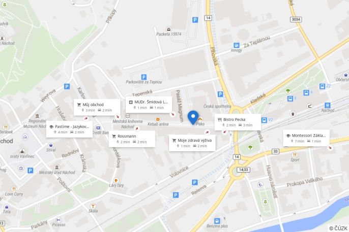 Pronájem, Byt 1+1, Náchod