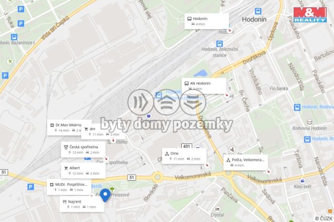 Pronájem, Kancelářský prostor, Hodonín