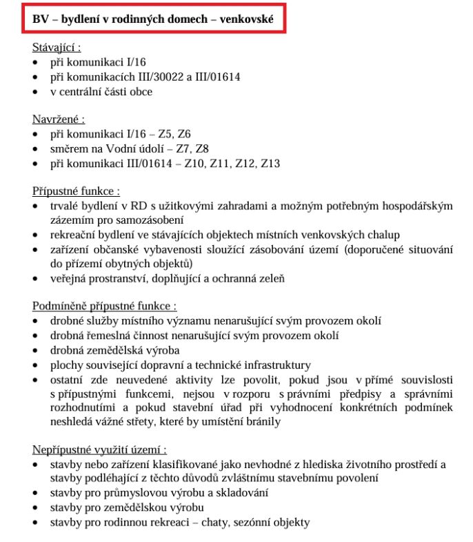 Prodej, Pozemek k bydlení, Bernartice