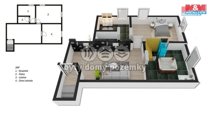 Prodej, Rodinný dům, Kamýk nad Vltavou