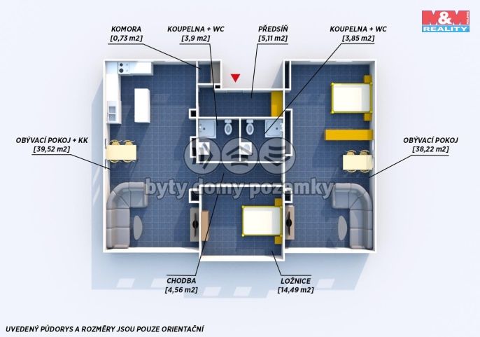 Prodej, Byt 3+kk, Plešnice
