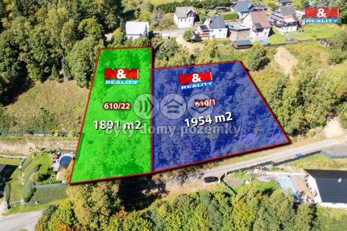 Prodej, Pozemek k bydlení, Kraslice