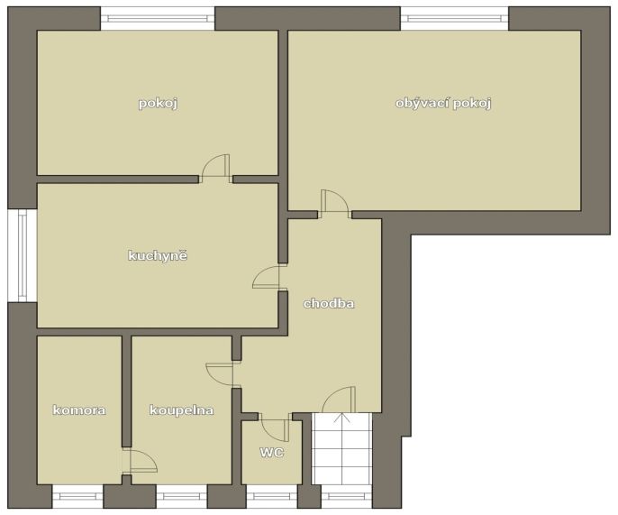 Pronájem, Byt 2+1, Třešť