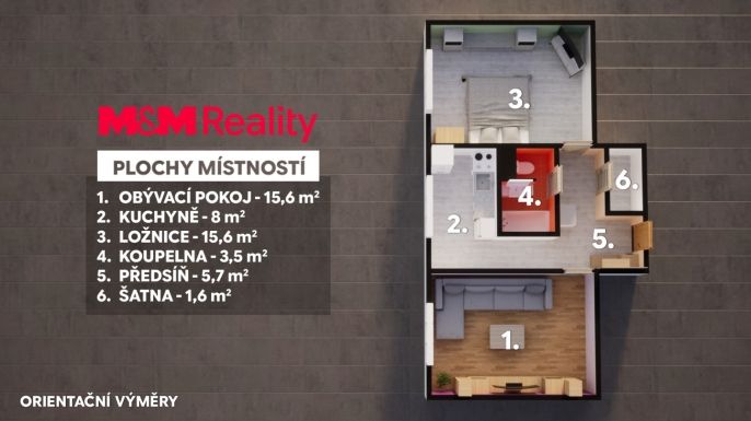 Prodej, Byt 2+1, Klášterec nad Ohří
