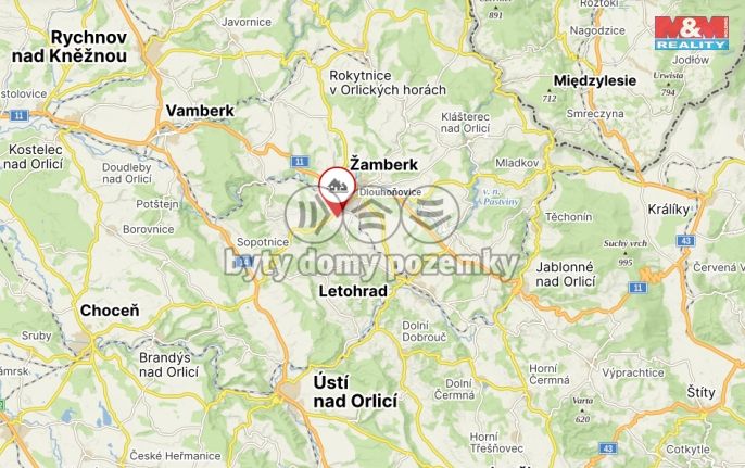 Pronájem, Byt 1+kk, Dlouhoňovice