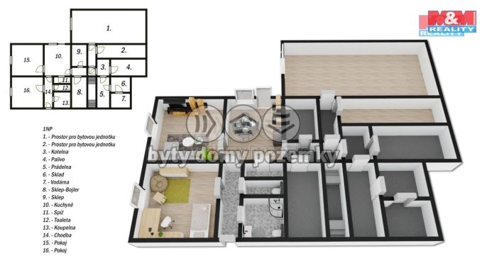 Prodej, Rodinný dům, Kamýk nad Vltavou