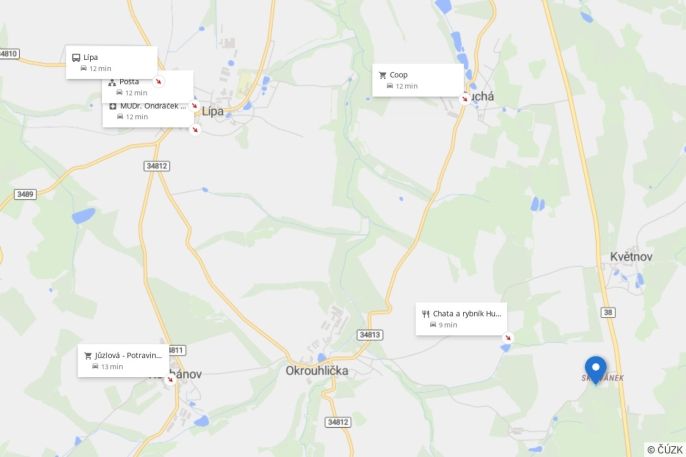 Prodej, Pozemek k bydlení, Okrouhlička
