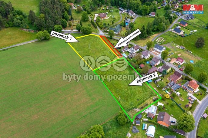 Prodej, Pozemek k bydlení, Huntířov