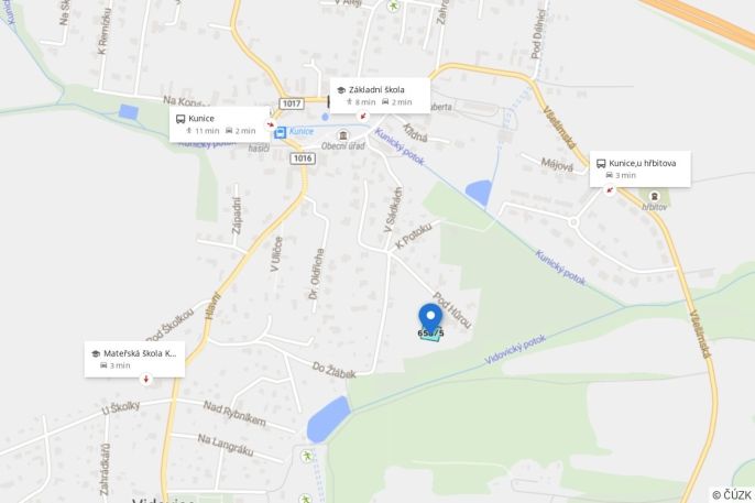 Prodej, Pozemek k bydlení, Kunice