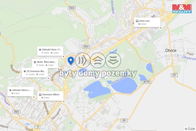 Pronájem, Byt 2+1, Chomutov