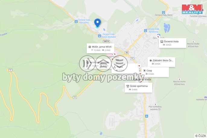 Prodej, Rodinný dům, Červená Voda