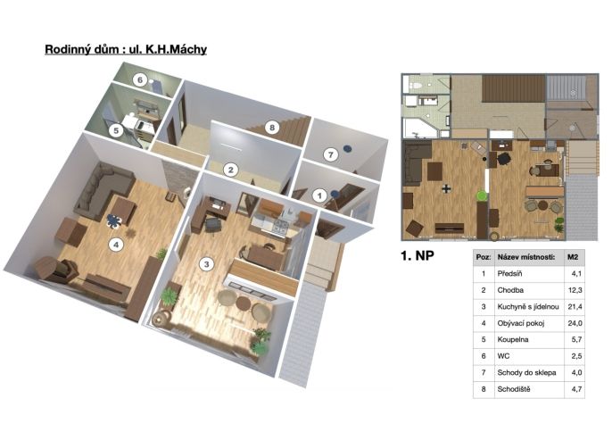 Prodej, Rodinný dům, Jirkov