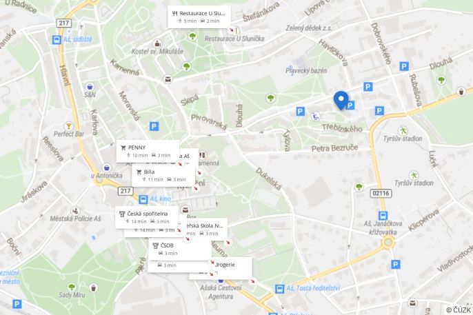 Pronájem, Byt 1+1, Aš