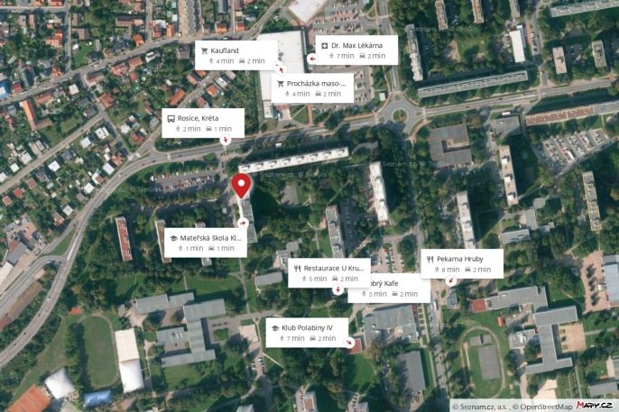 Pronájem, Byt 2+kk, Pardubice