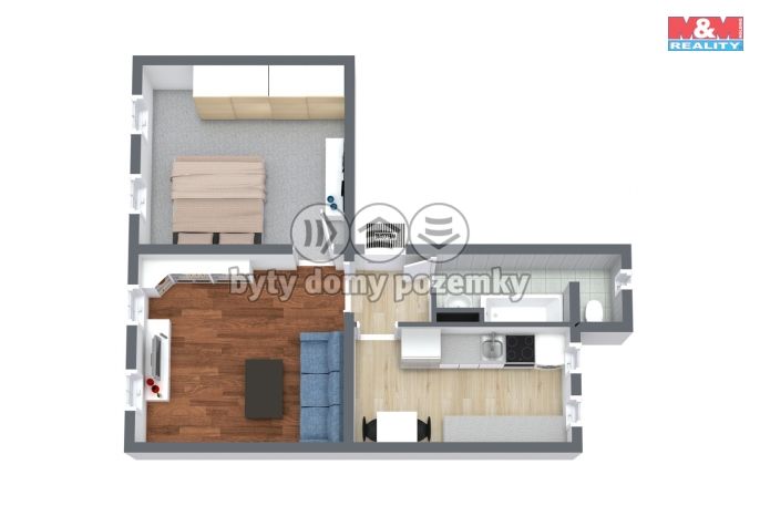 Prodej, Byt 2+1, Nejdek
