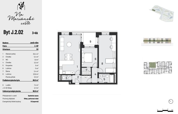 Prodej, Byt 3+kk, Brandýs nad Labem-Stará Boleslav
