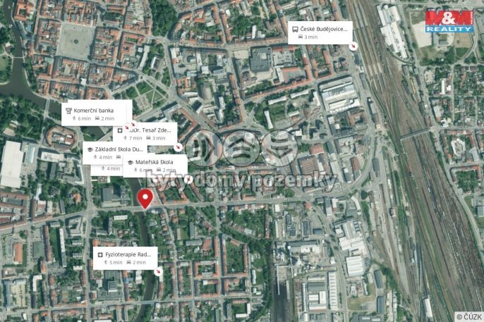 Pronájem, Byt 1+1, České Budějovice