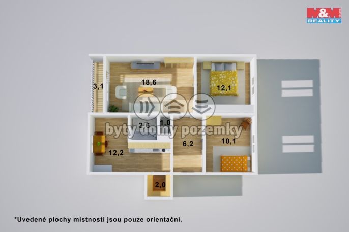 Prodej, Byt 3+1, Ústí nad Labem