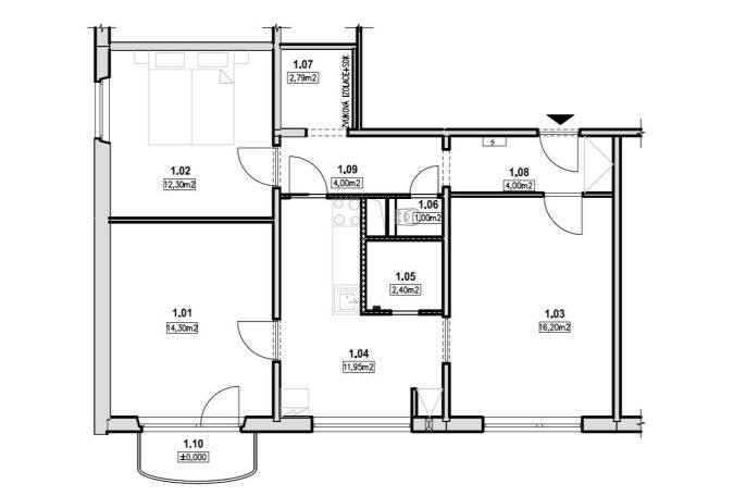 Prodej, Byt 3+1, Veverská Bítýška