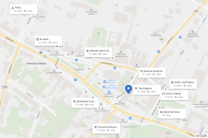 Pronájem, Byt 3+1, Heřmanův Městec
