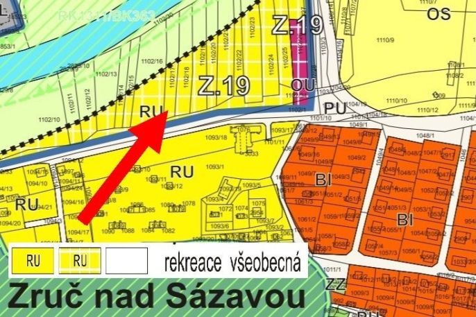 Prodej, Pozemek k bydlení, Zruč nad Sázavou