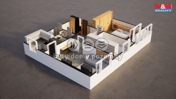 Prodej, Byt 3+1, Kosmonosy