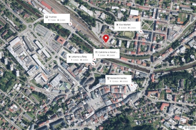 Pronájem, Byt 2+kk, Trutnov
