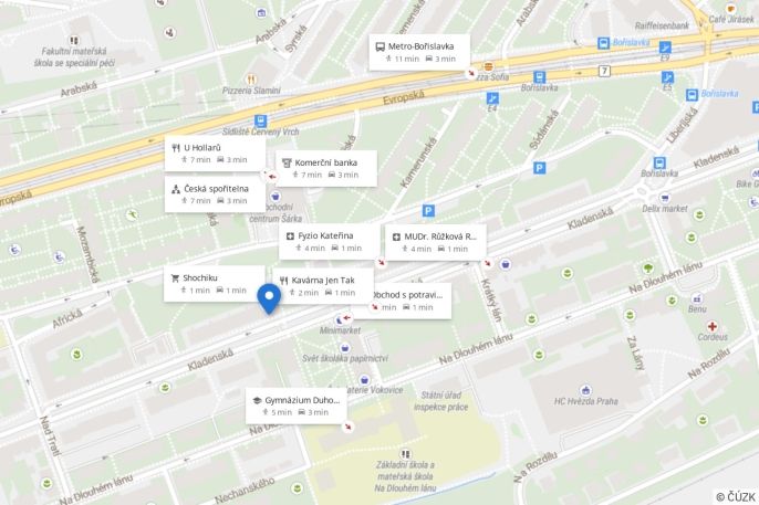 Pronájem, Byt 2+1, Praha