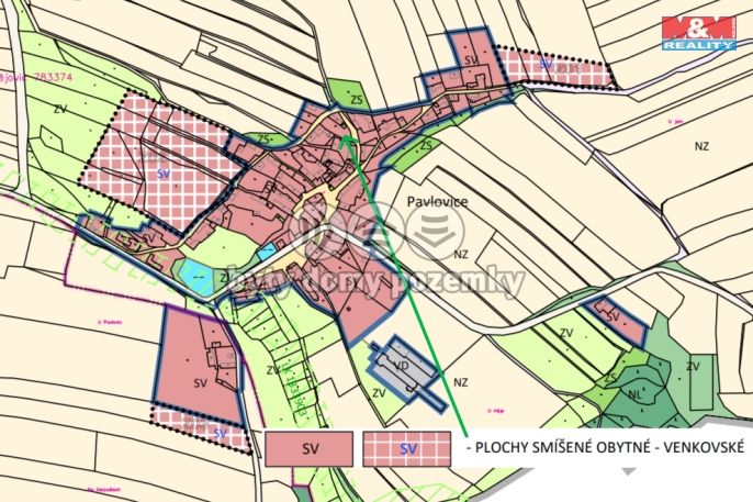 Prodej, Pozemek k bydlení, Vlastějovice