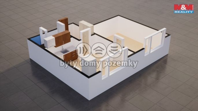 Prodej, Byt 1+1, Ústí nad Labem