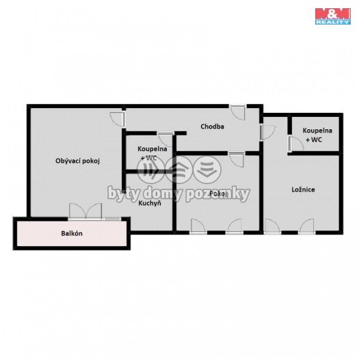 Pronájem, Byt 3+kk, Líbeznice