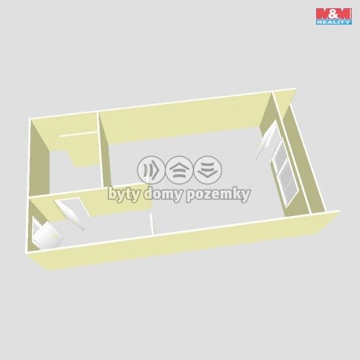 Pronájem, Byt 1+kk, Klášterec nad Ohří