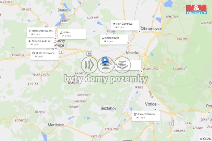 Prodej, Pozemek k bydlení, Olbramovice