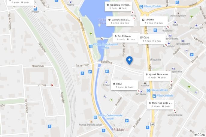 Pronájem, Byt 1+kk, Příbram