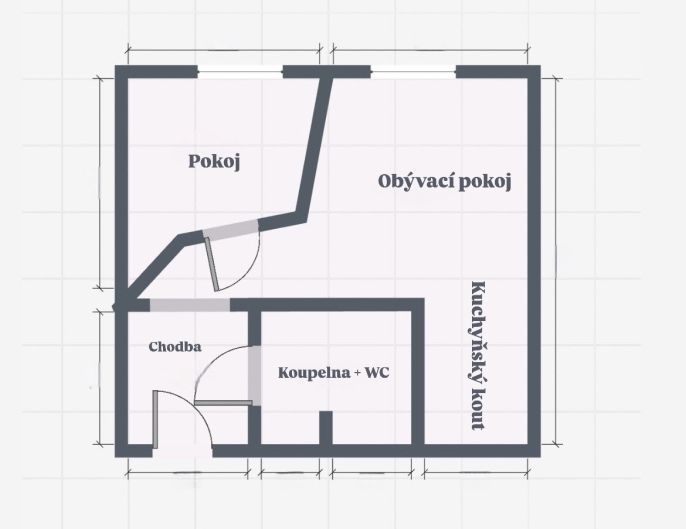 Pronájem, Byt 2+kk, Most