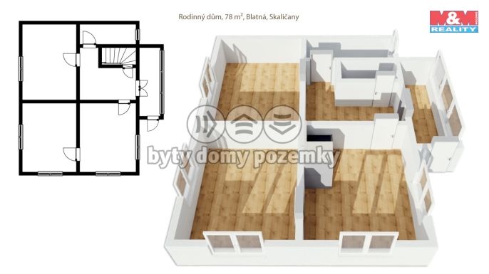 Prodej, Rodinný dům, Blatná