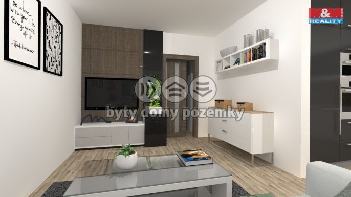 Pronájem, Byt 1+1, Lovosice