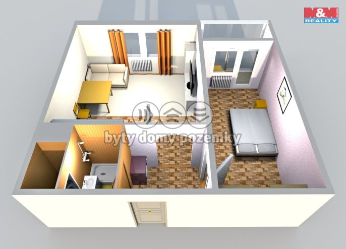 Pronájem, Byt 1+1, Česká Lípa