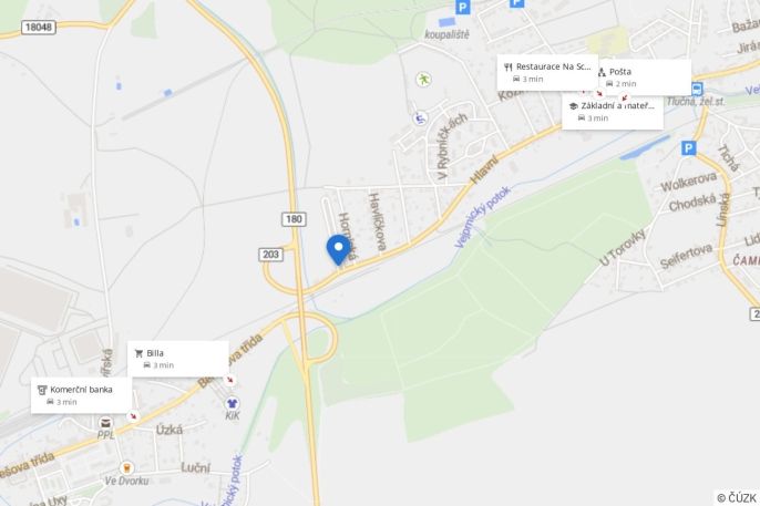 Pronájem, Byt 2+kk, Tlučná