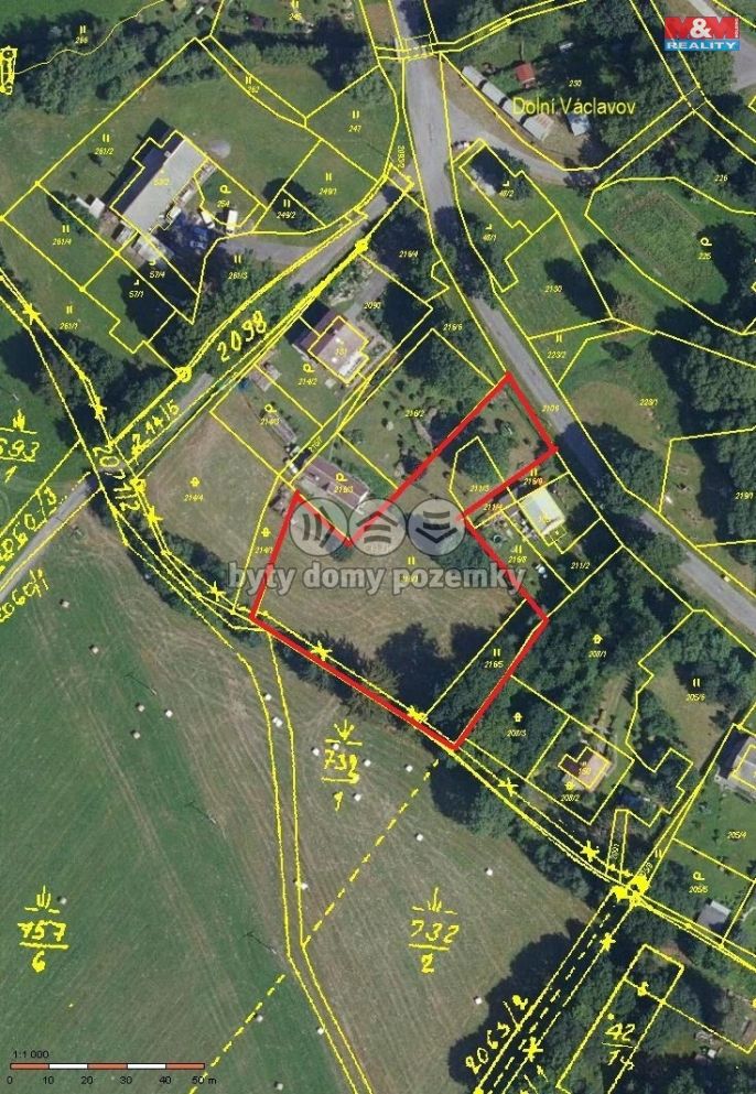 Prodej, Pozemek k bydlení, Václavov u Bruntálu
